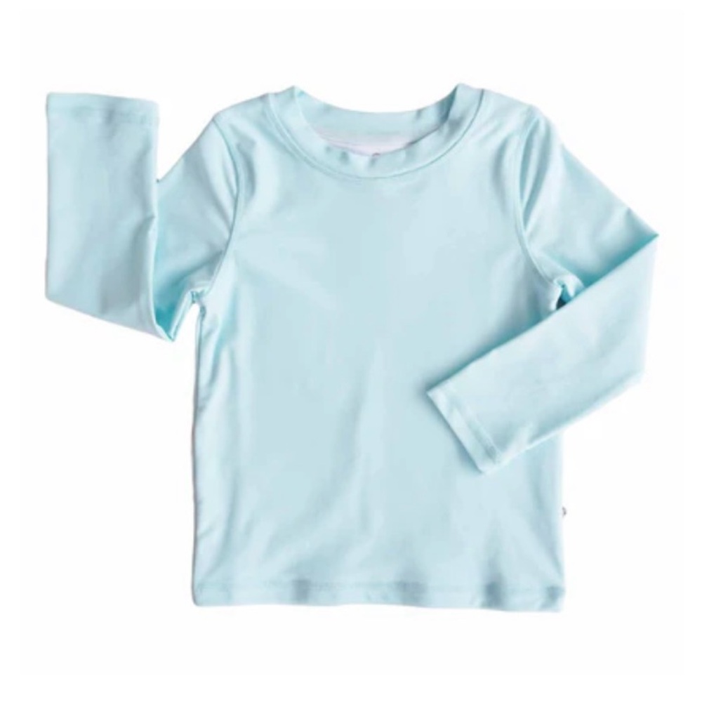 Caden Lane Rash Guard 6-12M in Wavy Days Blue. Worn 1x Like New Condition